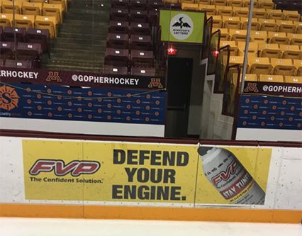 FVP Ad at Gophers Hockey Game